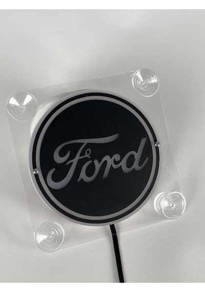 Ahmet Otomotiv Ford Siyah Cam Önü Logo Tabela 12volt