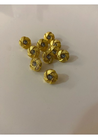 16 Boy Taşlı Düğme - 20 Adet