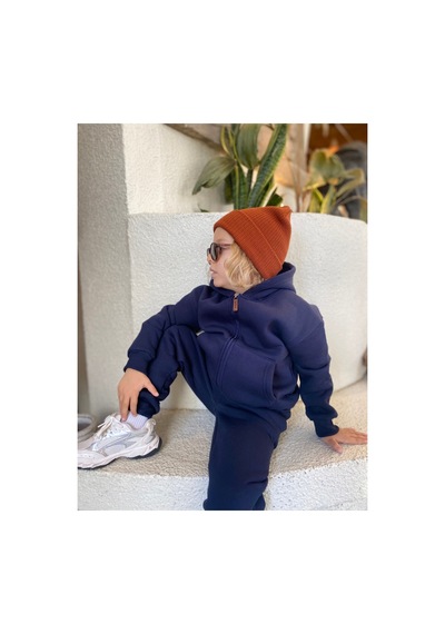 Heyadventure Erkek / Kız Çocuk Fermuarlı Sweatshirt Kangru Cepli Kapşonlu 3 İplik Şardonlu Lacivert Lacivert Heyadventure Erkek / Kız Çocuk Fermuarlı Sweatshirt Kangru Cepli Kapşonlu 3 İplik Şardonlu Lacivert Lacivert