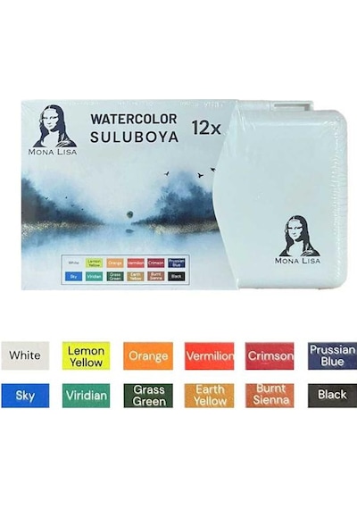 Mona Lisa Suluboya Prof 12 Renk Mw12 Çok Renkli
