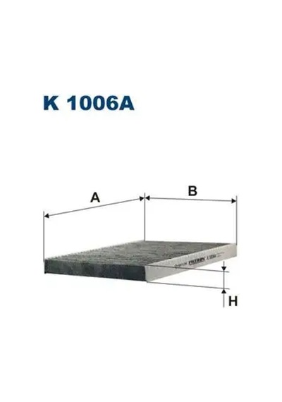 Fıltron K1006a Polen Filtresi Karbonlu 1h0091700 1h0091800 1h0091800se