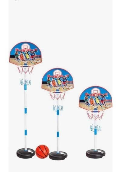 Ayaklı Oyuncak Basketbol Seti Çocuk Basketbol Potası Boy Ayarlanabilir 3 Farklı Boy Seçeneği
