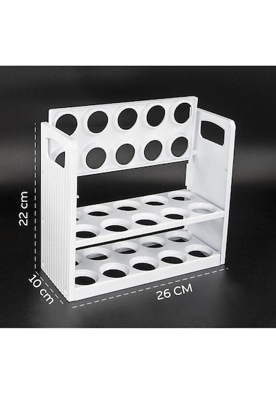 30 Bölmeli 3 Katlı Yumurtalık Organizer Buzdolabı Düzenleyici, Bpa İçermeyen Yumurta Saklama Kabı