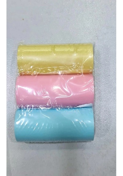 Çocuk Fotoğraf Makinesi Yedek Termal Baskı Kağıdı Renkli 3 Lü Rulo - 57x25mm