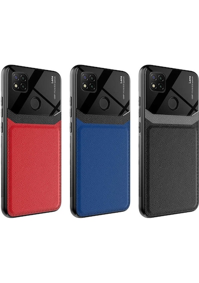Xiaomi Redmi 9C Kilif Lens Deri Görünümlü Tpu Kapak 499746322