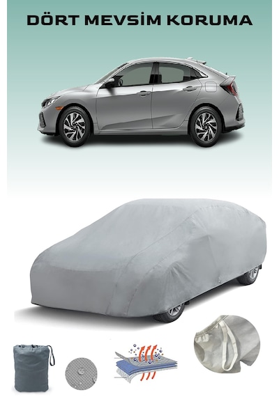 Honda Civic Hatchback 2019 - 2021 Araba Brandası Oto Branda Gri