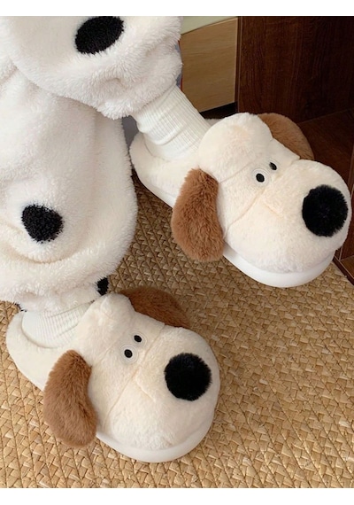 Devida Yumuşak Termo Taban Sevimli Köpek Panduf