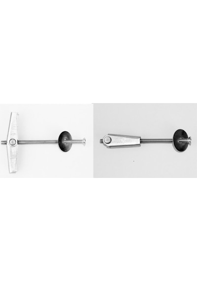 Metal Alçıpan Paraşüt Dübel Vidalı - 8 Cm - 1 Adet Dübel Diğer