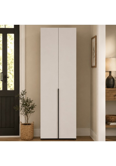 Porto 10 Bölmeli Vestiyer - Florida Meşe/vizon 72x210x34 Cm