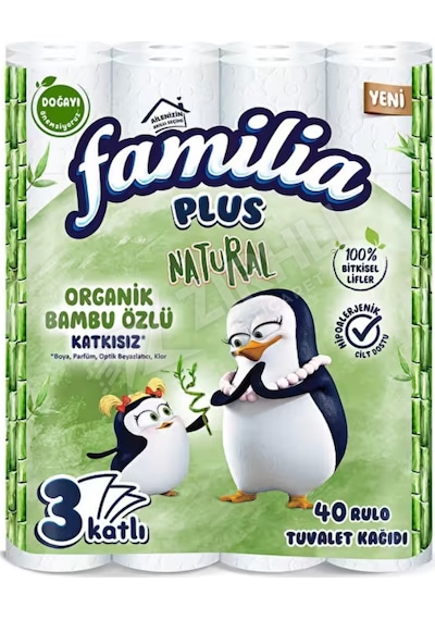 3 Adet Familia Tuvalet Kağıdı Bambu 40'lı