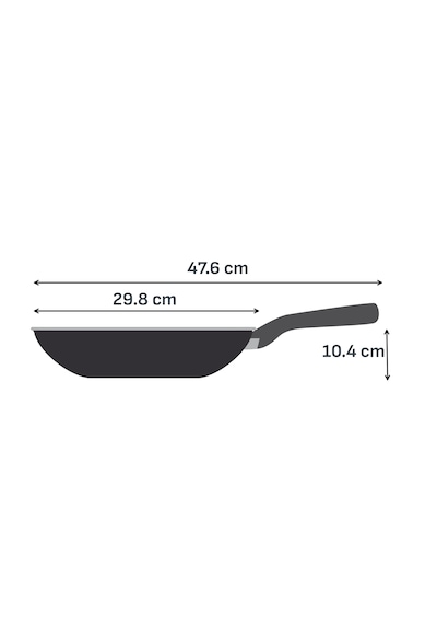 Tefal Renew Wok Tava - 28 Cm Gri