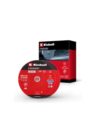 Einhell 3'lü İnce Metal Kesme Diski Seti, Ø 230 mm - 49711523