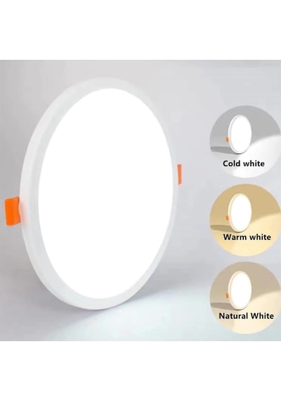 Cata Ct-5645 6w Plus Ayarlanabilir Delik Çaplı Sıva Altı Led Panel Armatür, Çerçevesiz İnce Tasarım Tavan Spot Çok Renkli