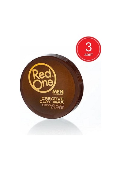 Red One Creative Clay Saç Şekillendirici Mat Wax 3 x 100 ML