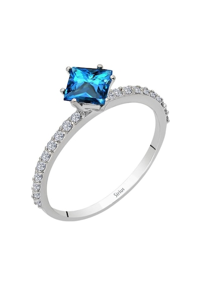Sirius Pırlanta Ve Prenses Kesim Londonblue Topaz Yüzük 0823R0190