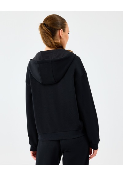 Skechers W Essential Full Zip Sweatshirt Kadın Siyah Sweatshirt S2610016-3817 Siyah