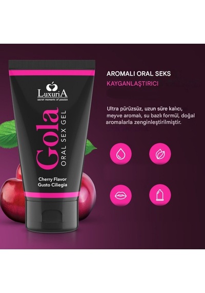 İntimateline Luxuria Gola Kiraz Aromalı 50 Ml Oral Jel