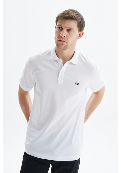 AR-MA Arma Erkek Regular Fit Basic % 100 Pamuk Pike Polo Yaka Tişört Y29374354102 Beyaz