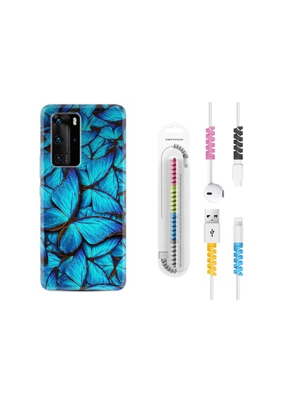 Huawei P40 Pro Kılıf Kablo Koruyuculu Owl 1351