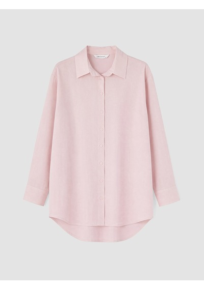 Lcw Everyday Pembe %100 Pamuklu Kadın Gömlek Tunik