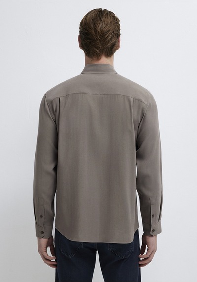 Mavi - Soft Premium Kahverengi Gömlek 0212010-87875 Kahverengi