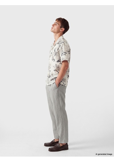 Lcw Vision Gri Regular Fit Desenli Erkek Gömlek