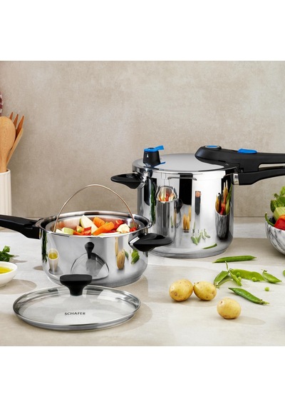 Tr Schafer Gusto Chef 2 Li Düdüklü Tencere Seti 4+7 L 4 Parça-ınox Diğer