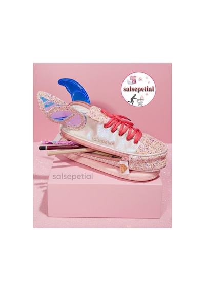 Ayakkabı Figürlü Kalem Kutusu Sevimli Kalemlik Ayakkabı Kalemlik Pembe Kawaii Kalem Kutusu Pembe