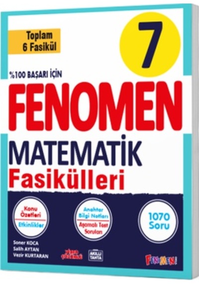 Fenomen 7 Matematik Fasikülleri Toplam 6 Fasikül