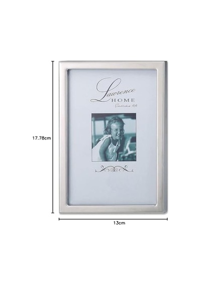 710657 Gümüş Standart Metal Resim Çerçevesi, 13,8 X 17,7 Cm
