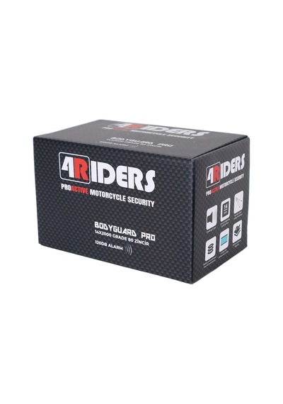 4riders Bodyguard Pro 14x200cm Kesilmez Zincir Alarmlı Kilit 14mm