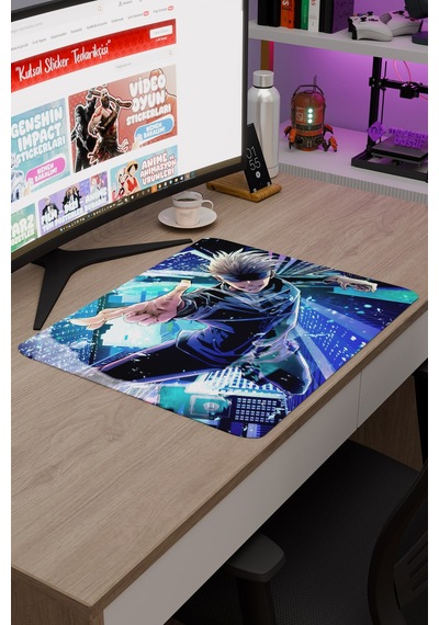 Jujutsu Kaisen Anime V3 - 48x40 Xl Gaming Kauçuk Kaymaz Taban Mouse Pad Fare Altlığı