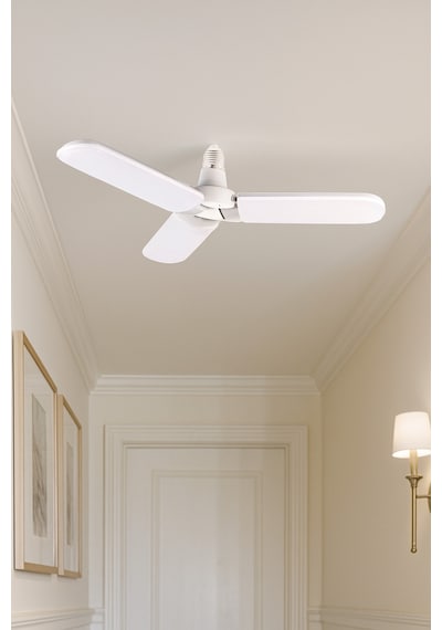 Pervane Led Ampul 45w Üç Kollu E27 Duy 4500 Lümen Beyaz Işık .