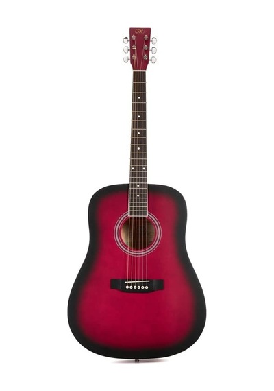 Sx Sd104rds Akustik Gitar Kırmızı