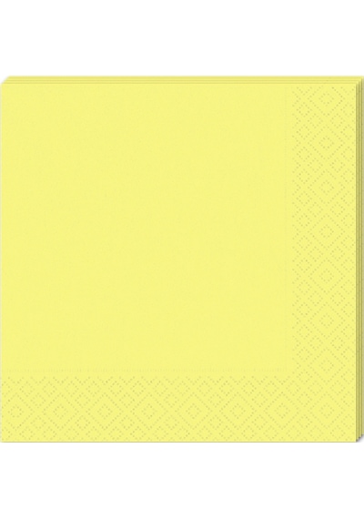 Makaron Peçete. 33 x 33 CM - 16 Adet - Sarı
