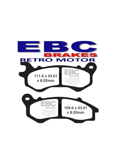 Ebc Sfa603 Honda Pcx125/150 12-20 . Peugeot Django Ön Fren Balata