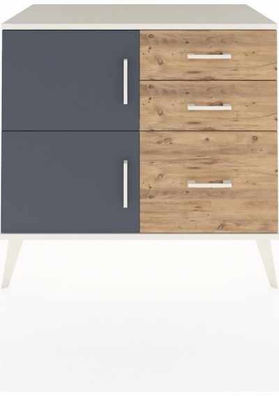 Hyperion Şifonyer Tek Raflı 3 Çekmeceli 2 Kapaklı 88x44x80 Aytaşı-antrasit/çam Antrasit/çam Hyperion Şifonyer Tek Raflı 3 Çekmeceli 2 Kapaklı 88x44x80 Aytaşı-antrasit/çam Antrasit/çam