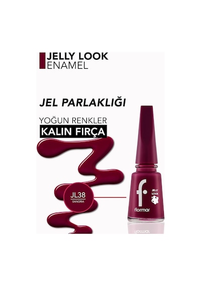 Flormar Oje - Jelly Look Nail Enamel Jl38 Sangria 8690604378487