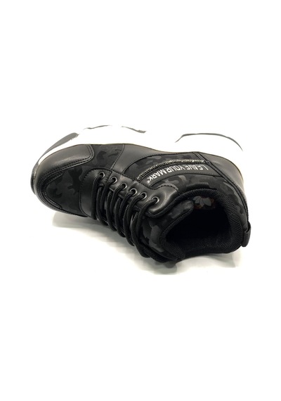 Filet 209 Gizli Topuklu Taban Sneaker Kadın Spor Ayakkabı Siyah