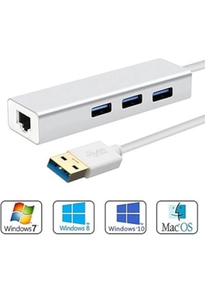 Apple Uyumlu MacBook Gigabit Ethernet Adaptör Usb 3.0 Hub Çoğaltıcı