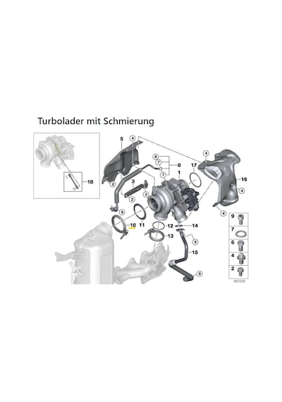 BMW 3 SERİSİ E90 E91 2006-2013 316d 320d PARTİKÜL FİLTRE KELEPÇES