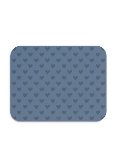 Lacivert Renkli Kalpli Desenli Ergonomik Mouse Pad, Kaymaz Yüzey İle Ev Ve Ofis Kullanımı İçin İdeal