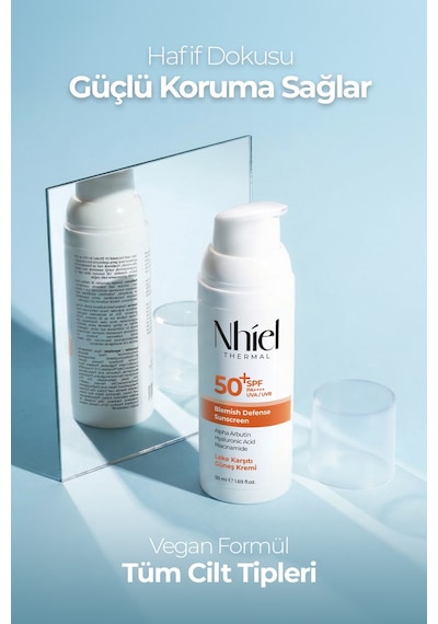 Nhiel Thermal Leke ve Kızarıklık Karşıtı Yeni Nesil Filtreli SPF 50+ Koruyucu Bakım Seti