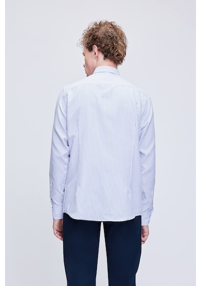 Hatemoğlu Mavi Comfort Fit Çizgili Pamuklu Düğmeli Yaka Uzun Kollu Casual Gömlek 24d19etc0001 65 Mavi Hatemoğlu Mavi Comfort Fit Çizgili Pamuklu Düğmeli Yaka Uzun Kollu Casual Gömlek 24d19etc0001 65 Mavi