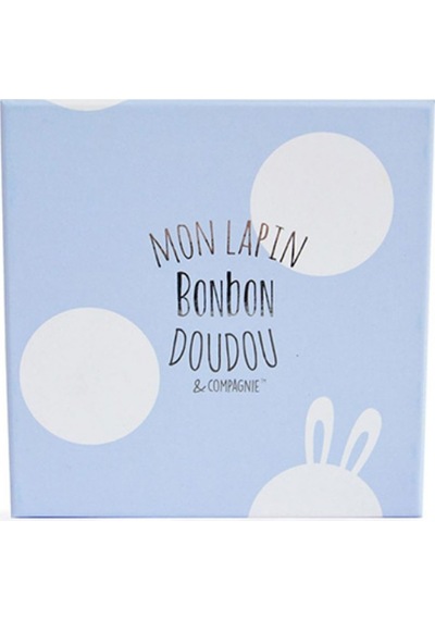 Doudou Hediye Kutulu Mavi Tavşan Panduf