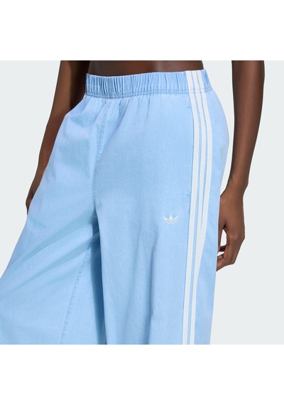 Adidas Ky8111 Denım Wıde Leg Kadın Eşofman Altı Turkuaz