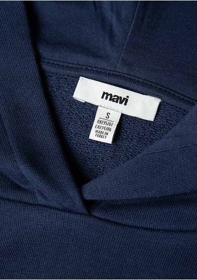 Mavi - Biye Detaylı Kapüşonlu Lacivert Sweatshirt 1s10362-87518 Lacivert