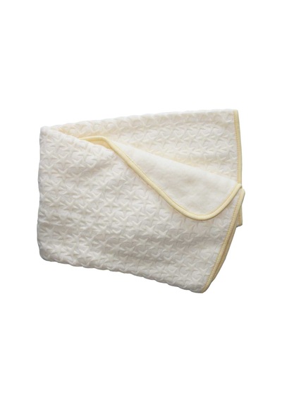 Sarı Yıldız Kabartmalı Kalın Peluş Battaniye 100 120 Cm Çok Renkli