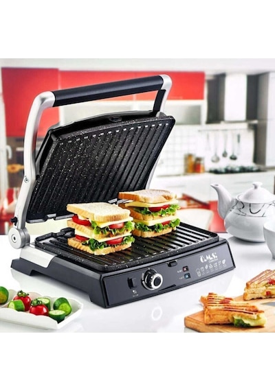 O.M.S 3278 Collection 2000 W Döküm Tost Makinesi