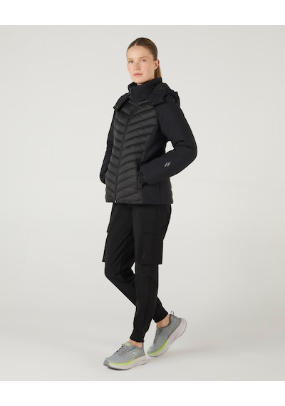 Skechers W Outerwear Padded Jacket Kadın Siyah Mont S242042-001 Siyah